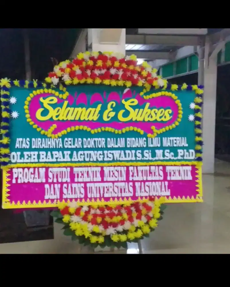 Karangan Bunga Papan Ucapan Pernikahan