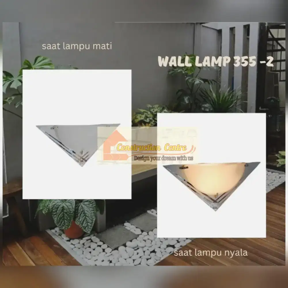 lampu dinding putih