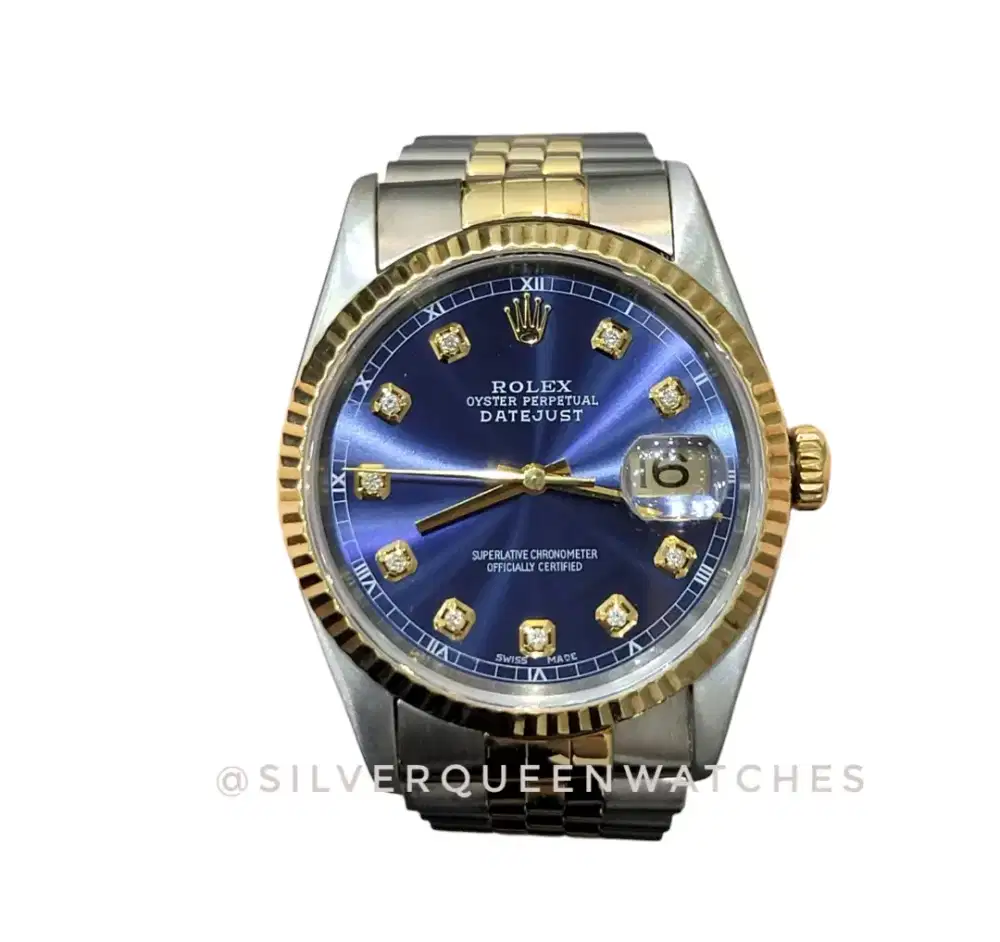 Rolex men Blue diamonds Paper