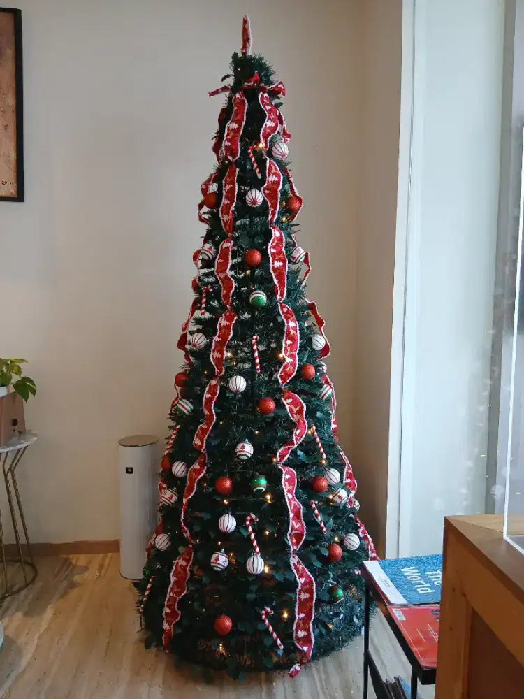 Pohon Natal Noëlle Decorated Pop-Up Tree 225 cm