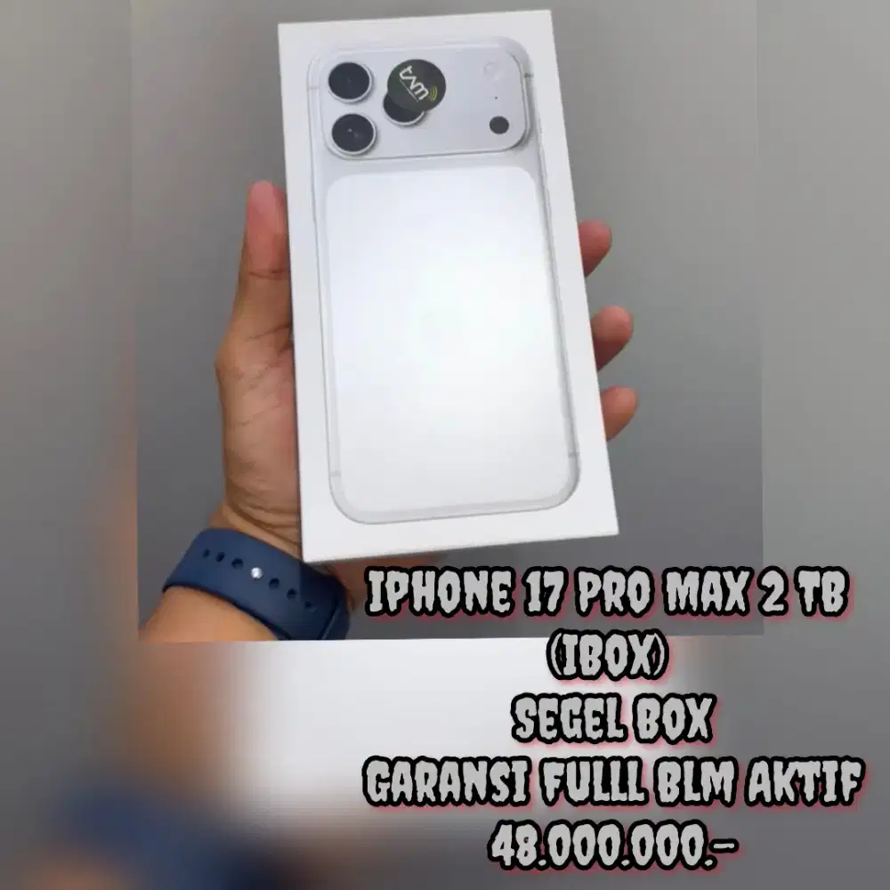 Iphone 17 Pro Max 2 Tb Segel Box