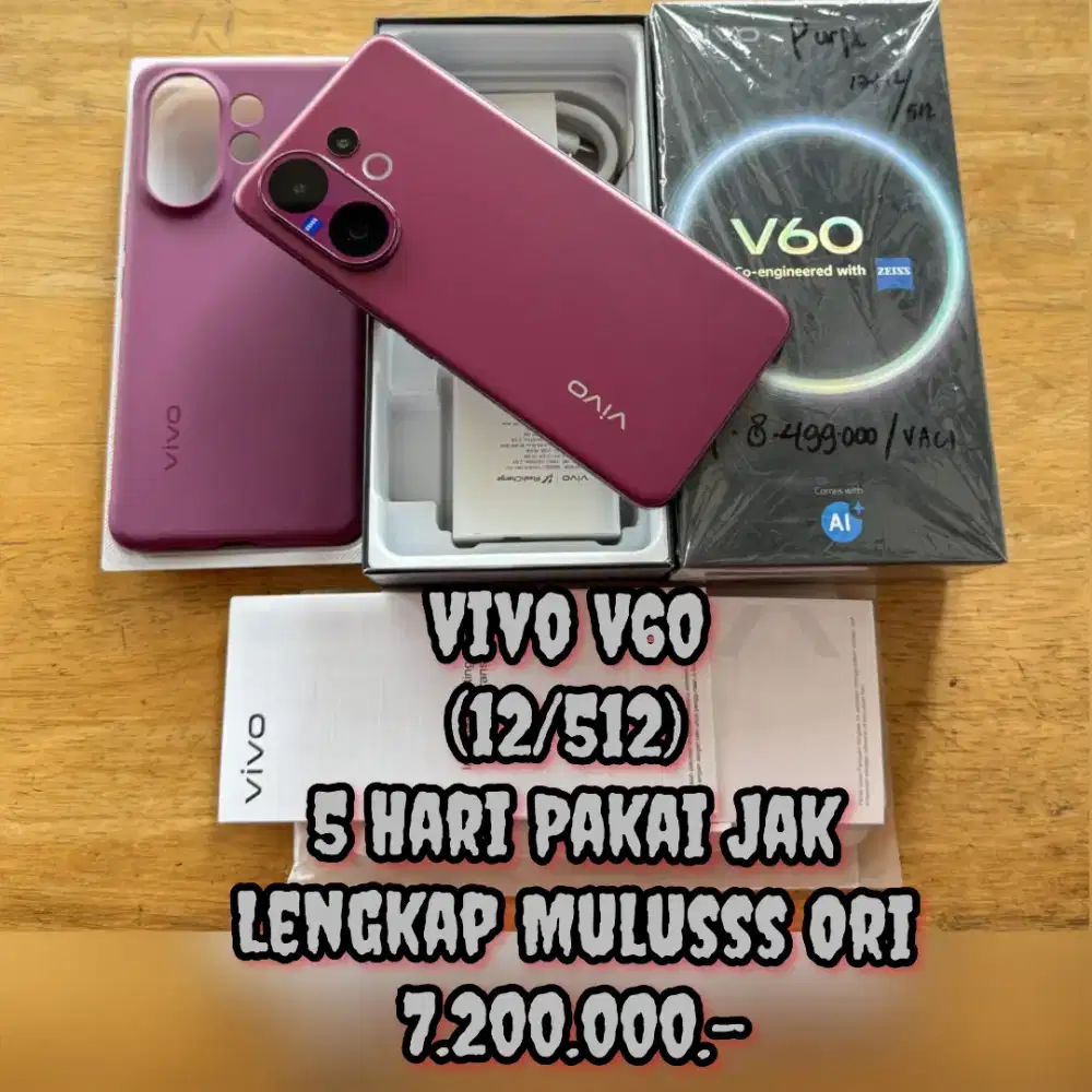 Vivo V60 (12/512) 5 Hari Pakai