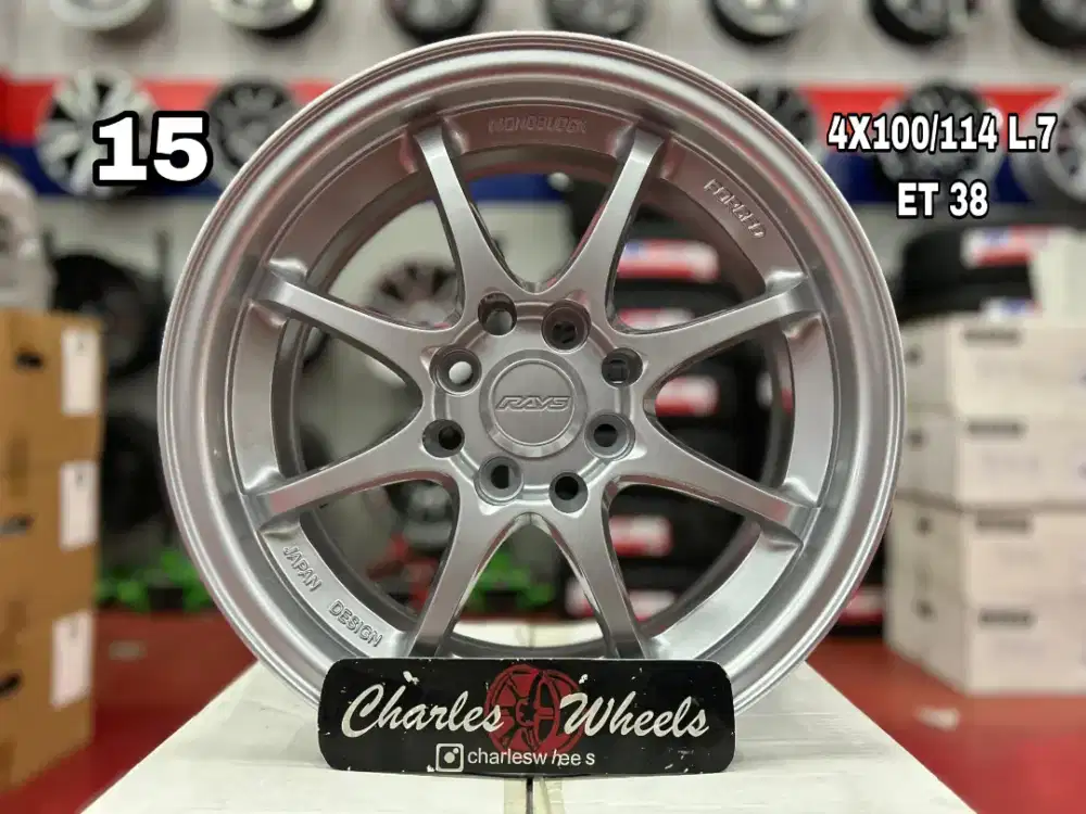 VELG CE28 SILVER R15 MURAH