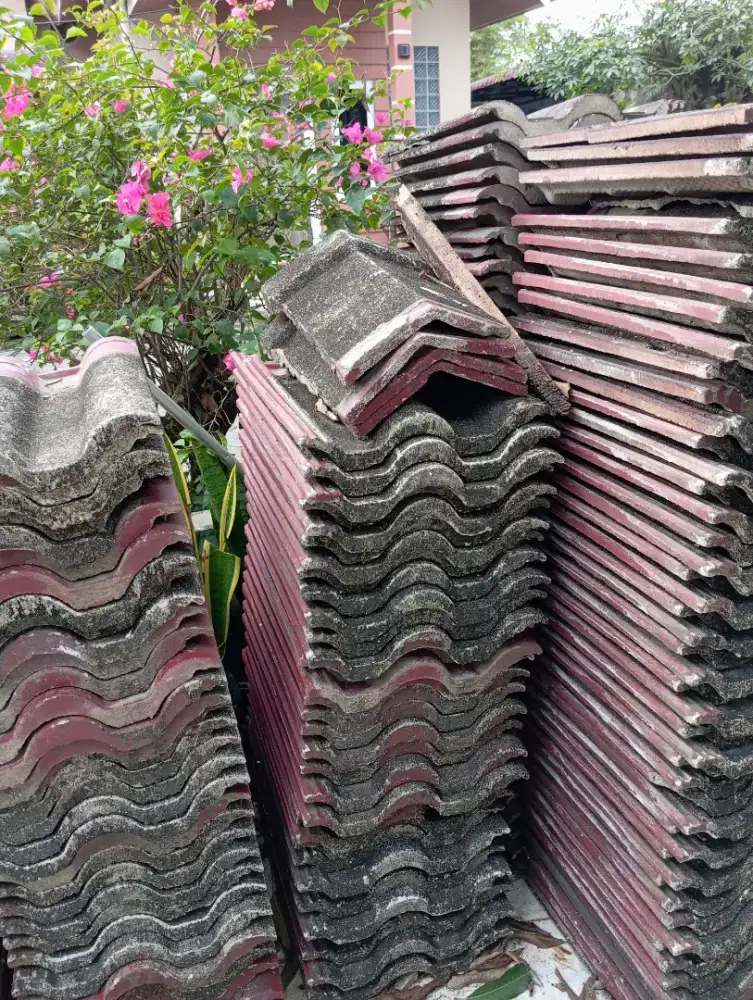 Genteng Beton Bekas, Kondisi Bagus, Murah, Harga Rp 2.000/pcs,
