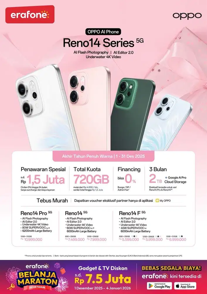 Promo cashback dan tebus murah paket data