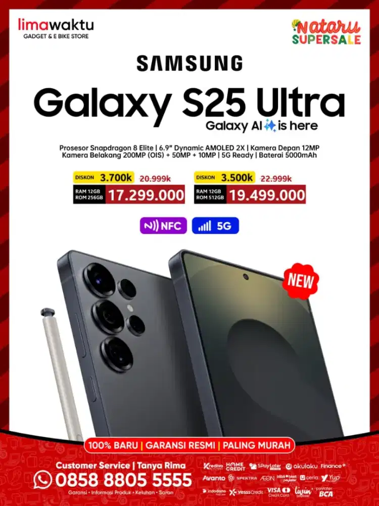 PROMO SAMSUNG GALAXY S25 ULTRA POTONGAN HARGA MULAI 3JUTAAN AJA