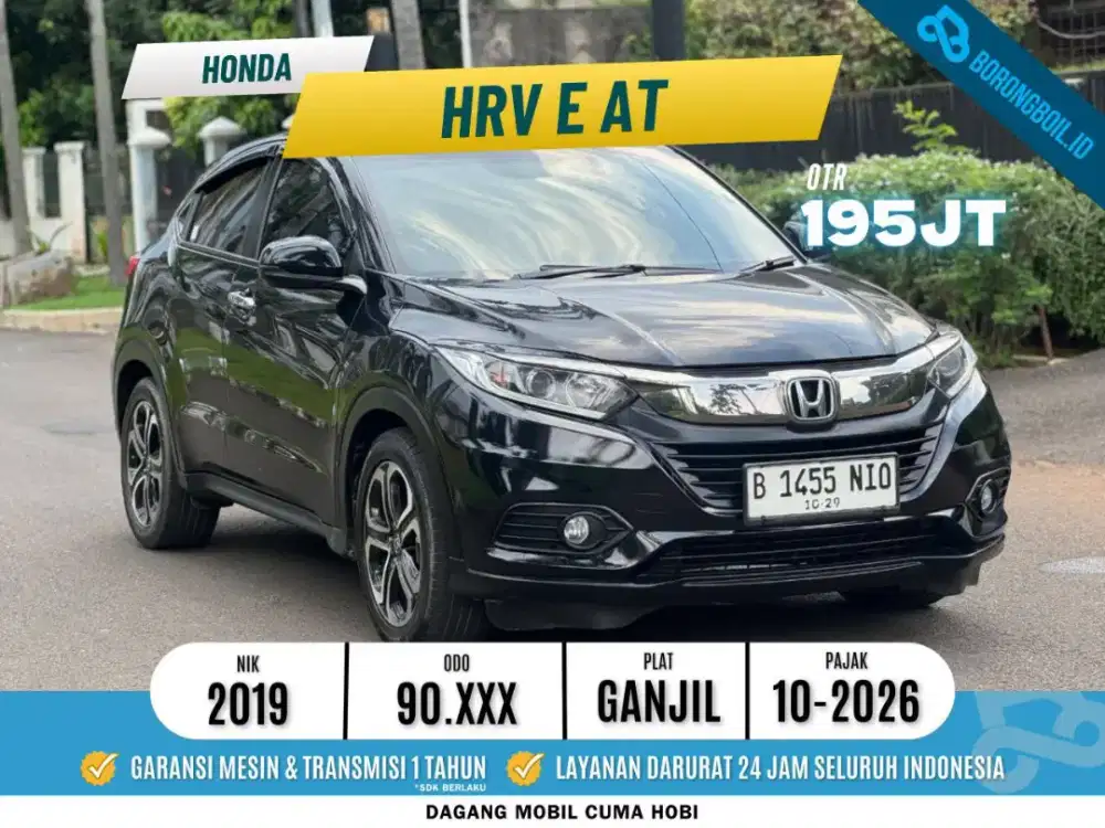 HRV E AT 2019 Hitam Mutiara