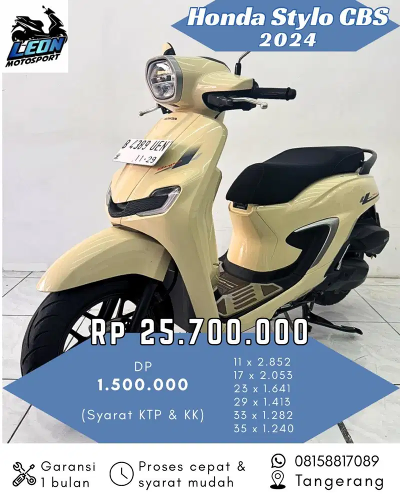 Stylo CBS 2024, jual beli motor seken