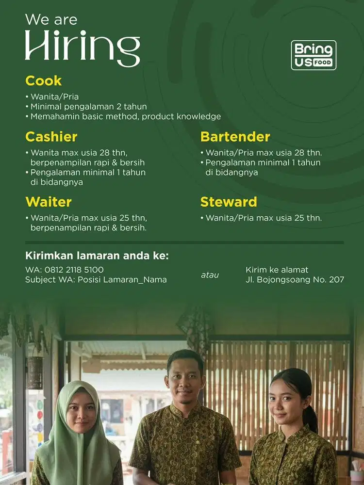 Lowongan Kerja Rumah Makan