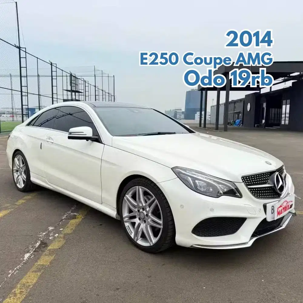 Mercedes Benz E250 Coupe AMG 2014 NIK 2013 White Red Putih Mercy E 250