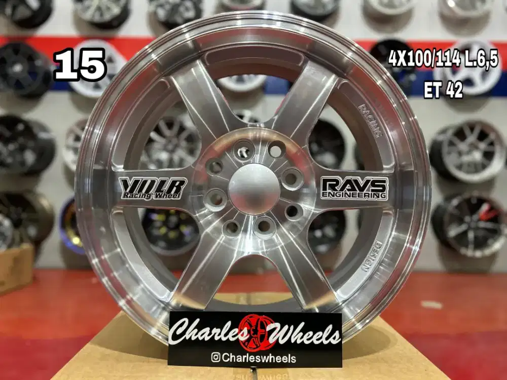 VELG JF LUXURY TE37 R15 MURAH