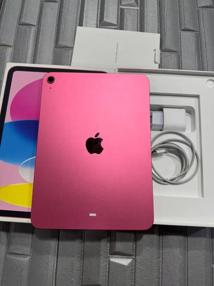 (Ibox) Ipad 11 128Gb pink bekas second fulset original garansi agust26