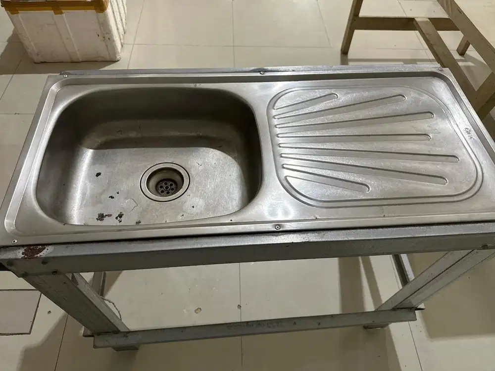 Bak cuci piring portable 96cm x 45cm tinggi 80cm