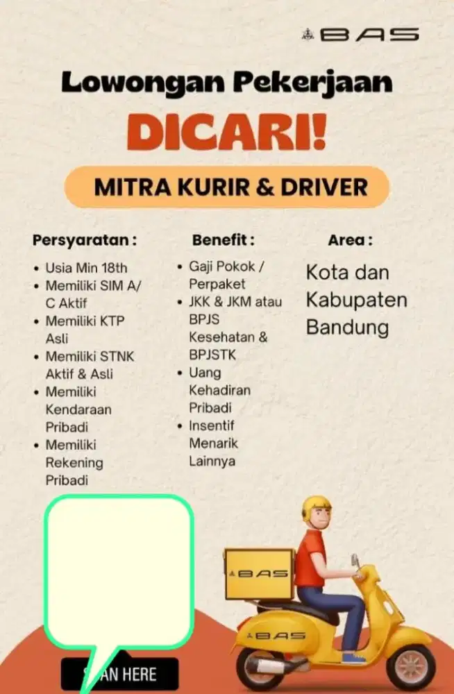 DICARI!!! Mitra Kurir SPX Express