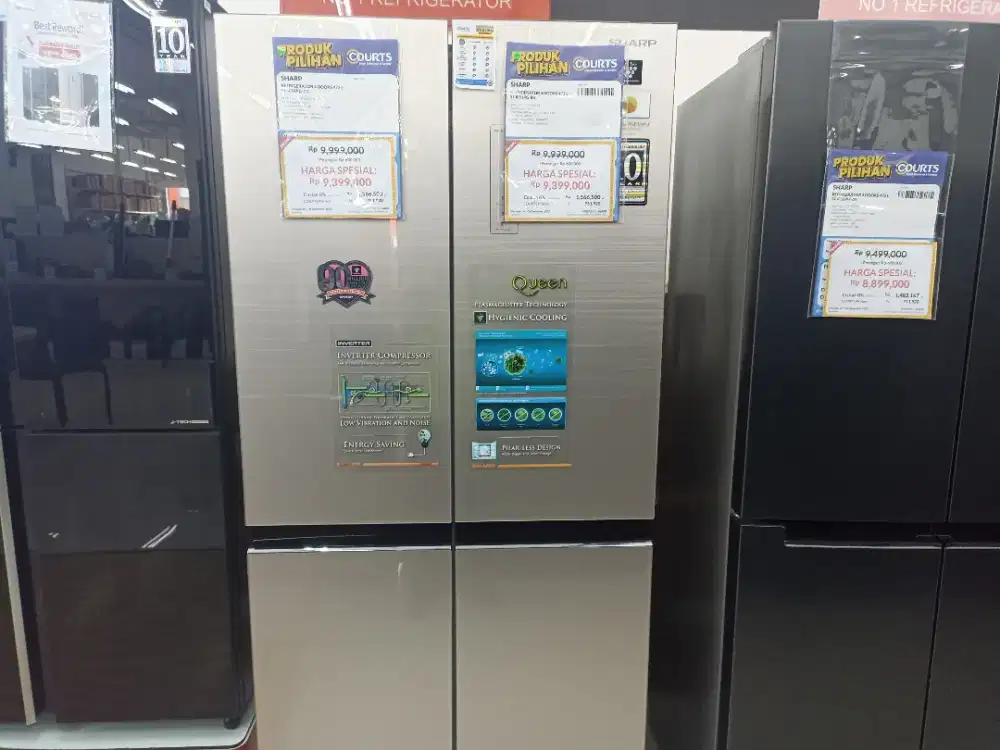 Kulkas Sharp Refrigerator 4 Doors 472L