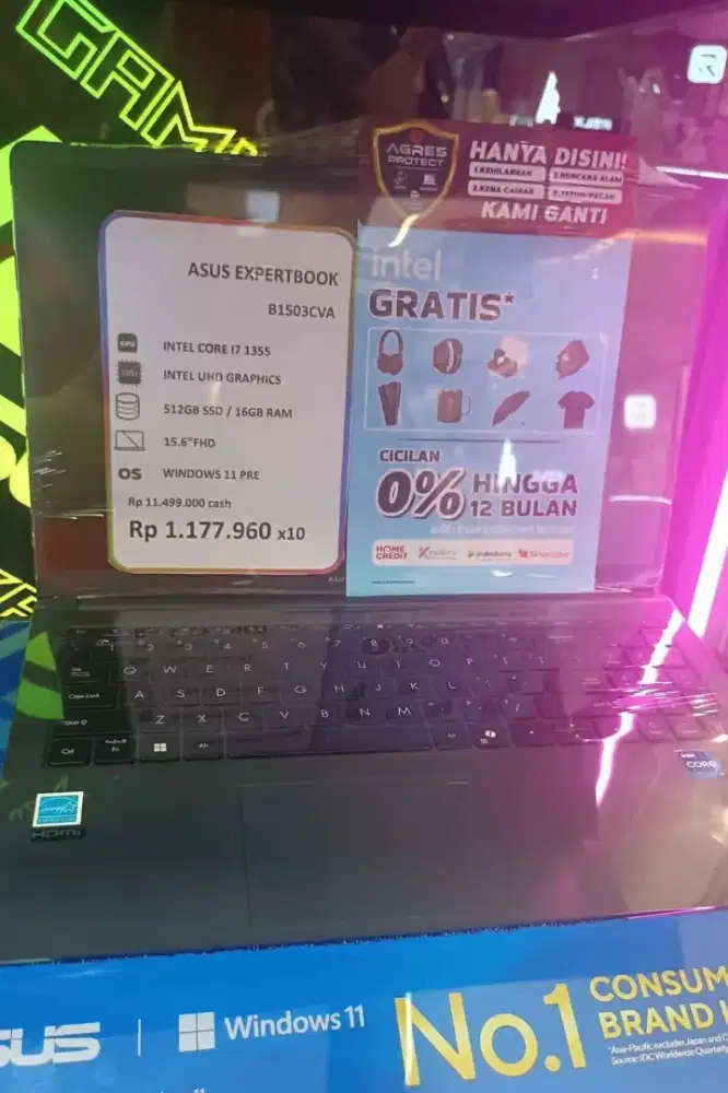 Asus EXPERTBOOK DENGAN CICILAN 0% home credit