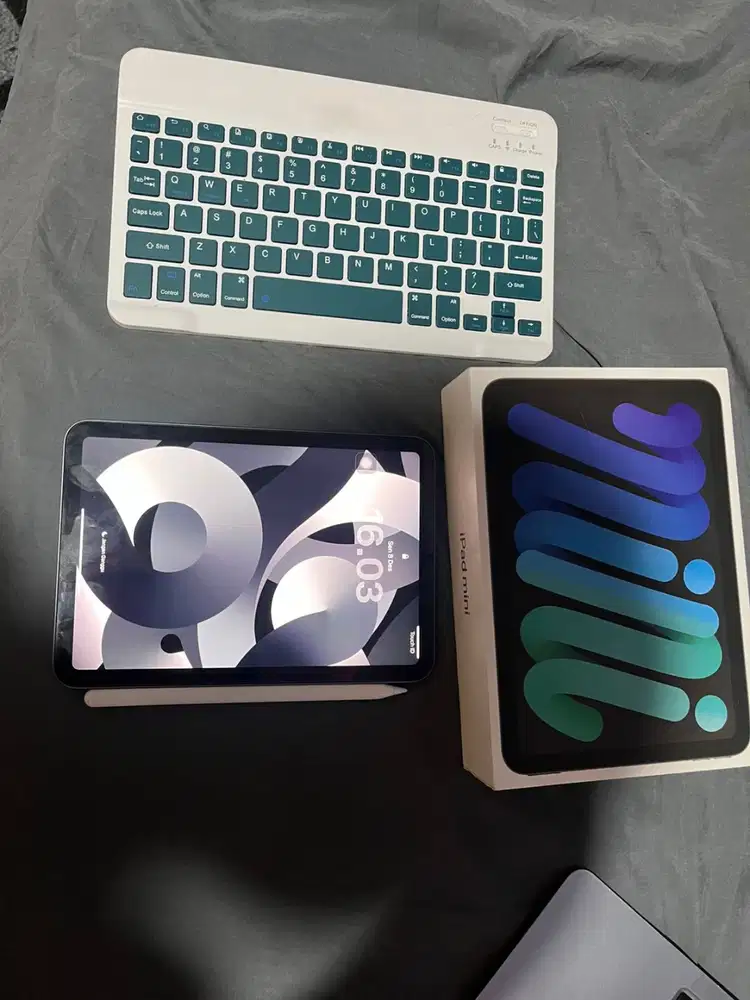 iPad mini 6 (case, pencil, keyboard)