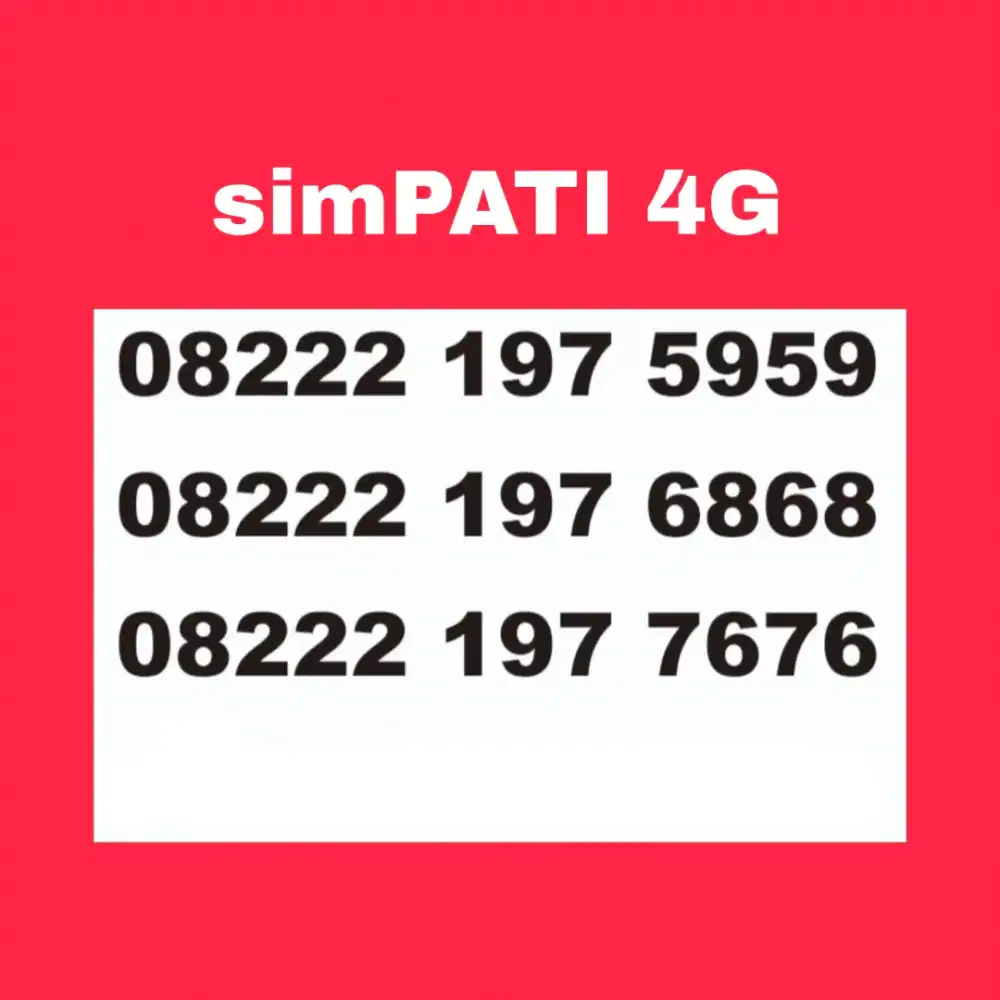 Nomor cantik telkomsel abab