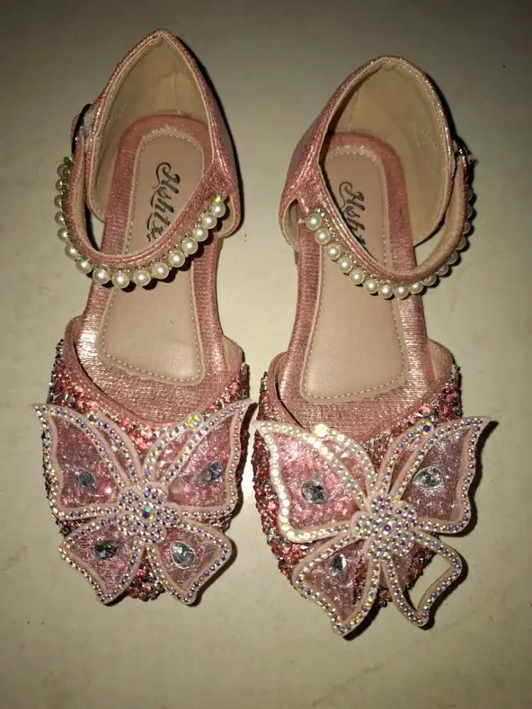 Preloved Sendal Pesta Bling Bling Pink