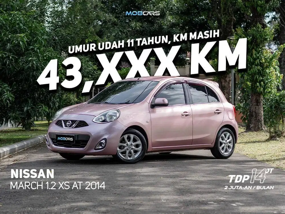 ANGSURAN 2 JUTAAN!! NISSAN MARCH 1.2 XS AT 2014 MOBCARS MATIC