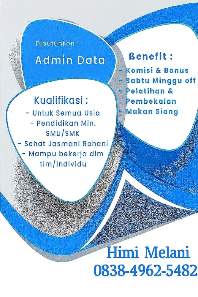 Lowongan Kerja Admin, Driver, Cleaning Service, Security