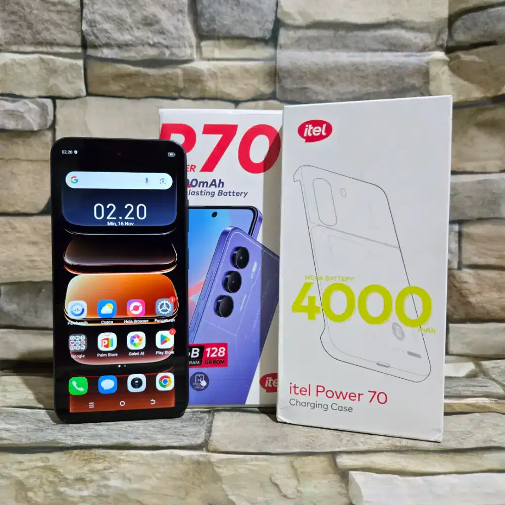 Itel P70 4/128 4G Fulset segel mulus 99% like new Garansi panjang