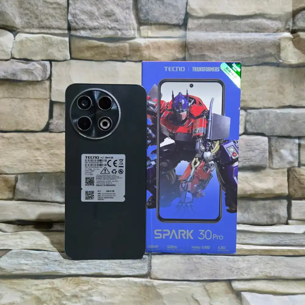 Tecno Spark 30 Pro 4G 8/256 Fulset segel mulus 98% Garansi panjang
