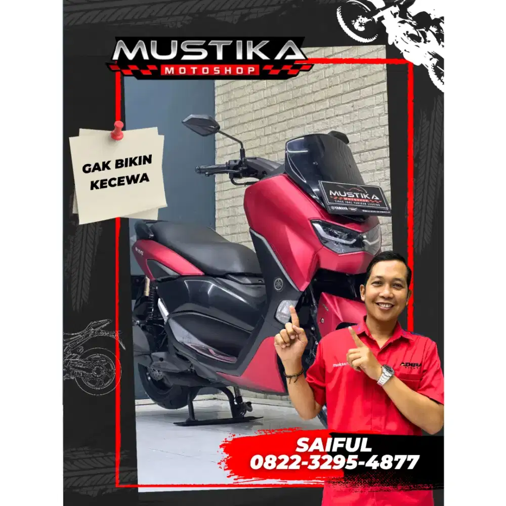 Perfect Condition!!!Yamaha N Max Keyles 2021 Red N Asli mulus-Mustika