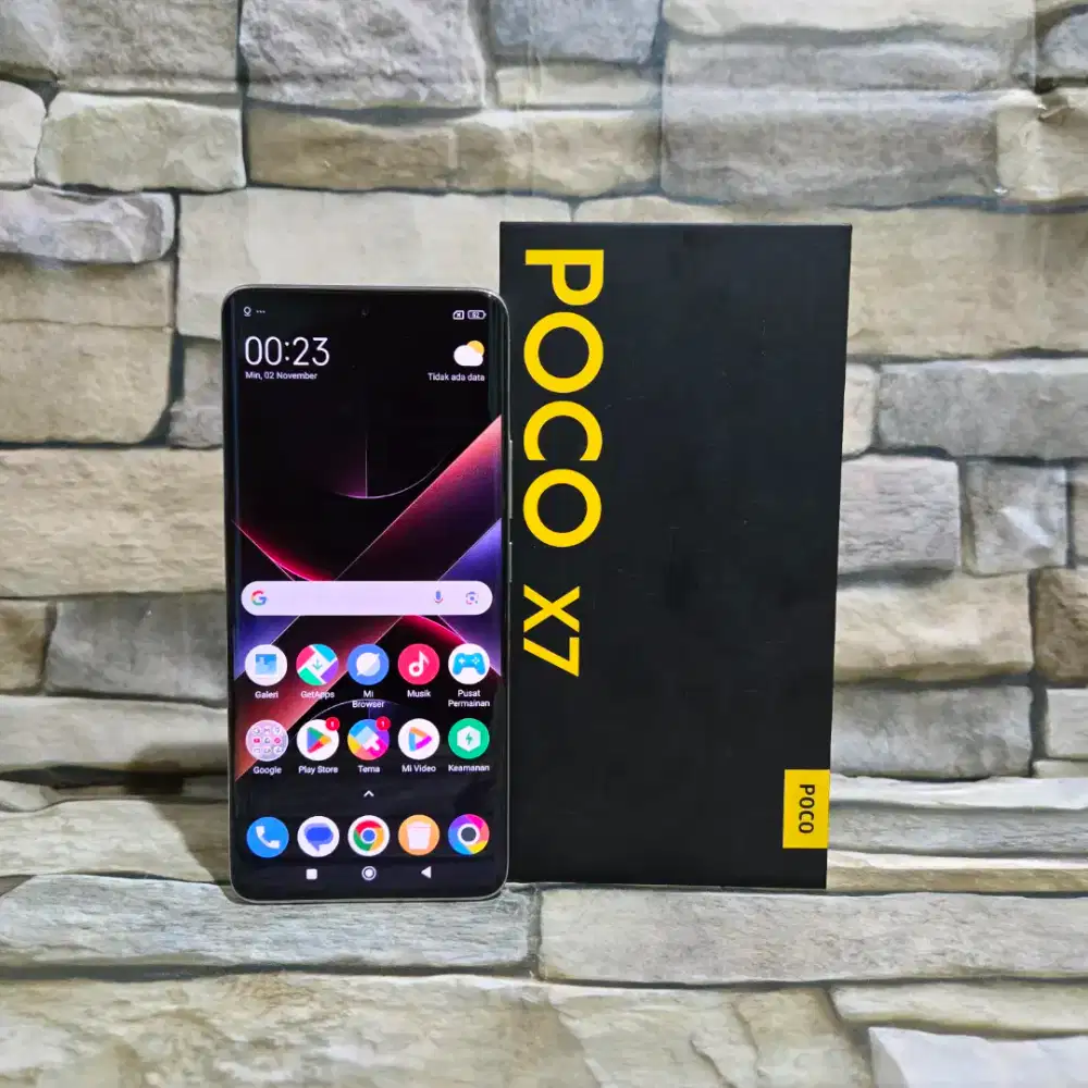 Poco X7 8/256 Silver Fulset segel mulus 98% Garansi panjang