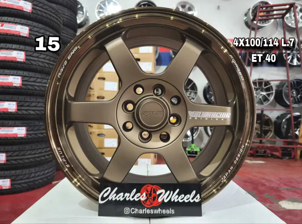 VELG TE 37 RING 15 BRONZE LIPS MURAH