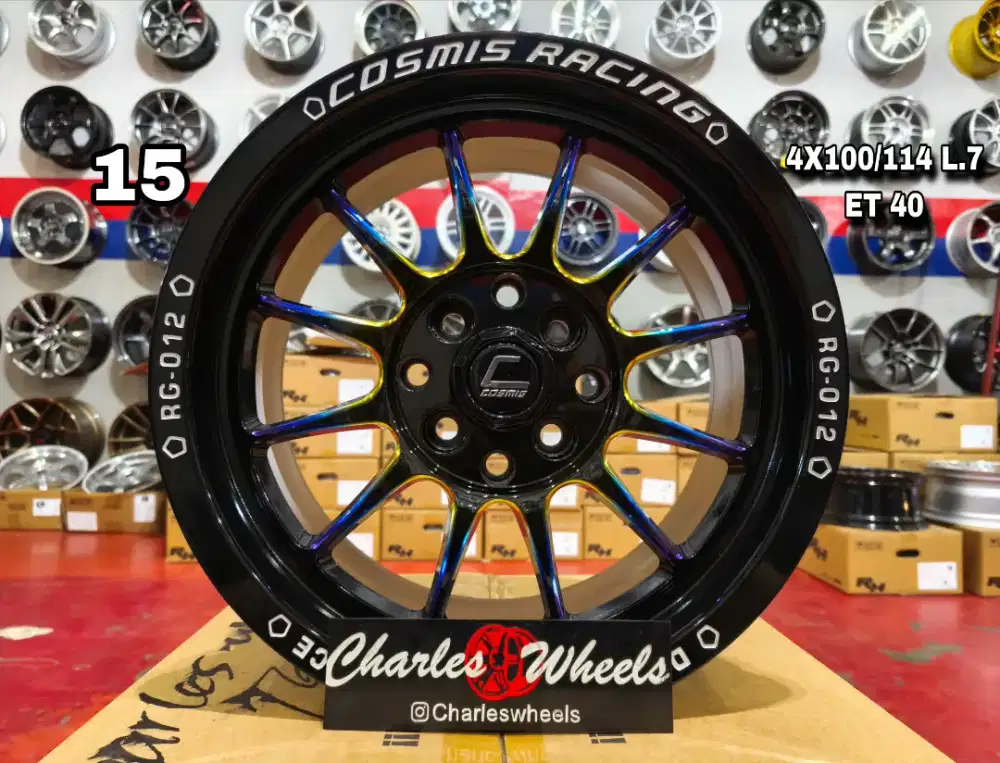 VELG COSMIS R15 RAINBOW MURAH