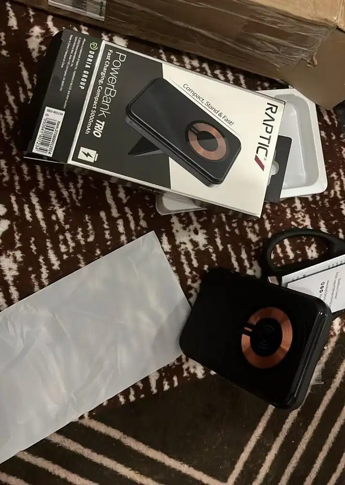 dijual powerbank  wireles fast charging raptic