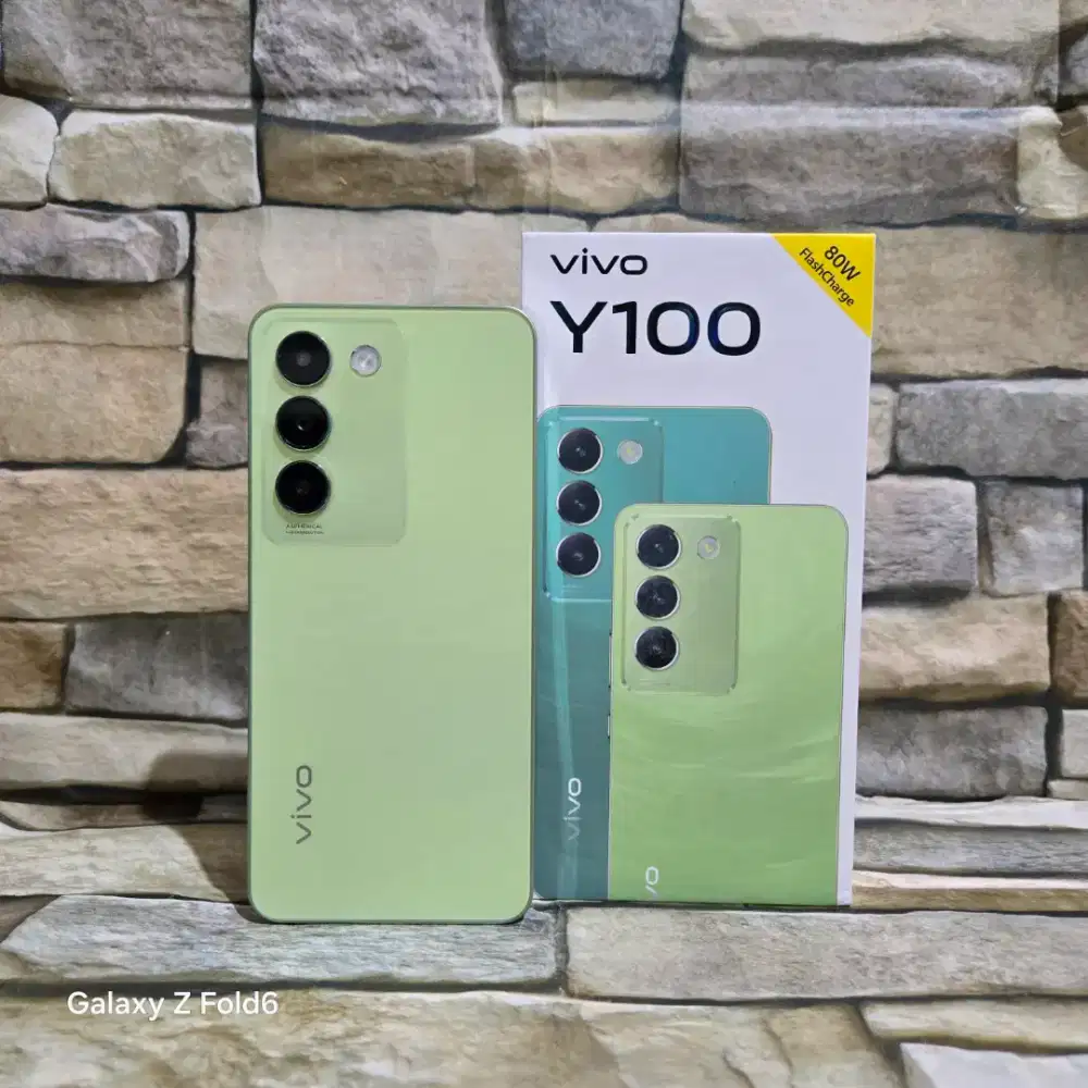 Vivo Y100 4G 8/128 Hijau Fulset segel mulus 98% Garansi