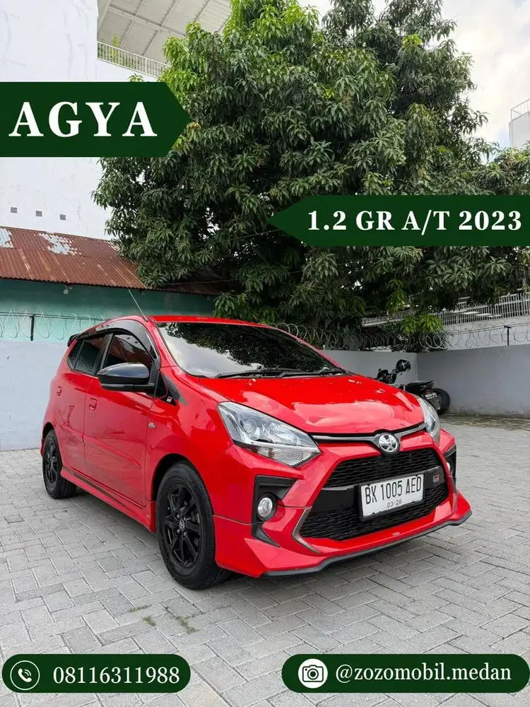 Toyota Agya 1.2 GR AT 2023 Merah