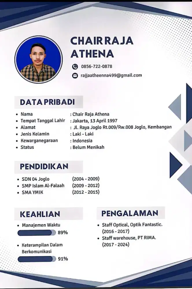 Mencari kerja packing/gudang/serabutan