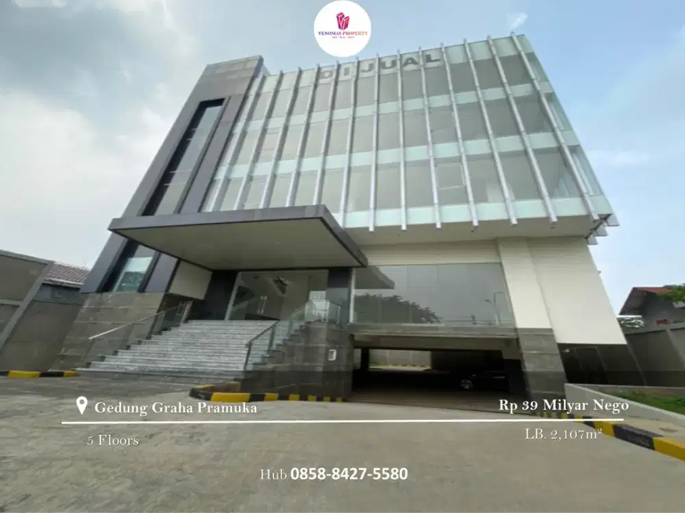For Sale BRAND NEW Office Building Graha Pramuka 5 Lantai