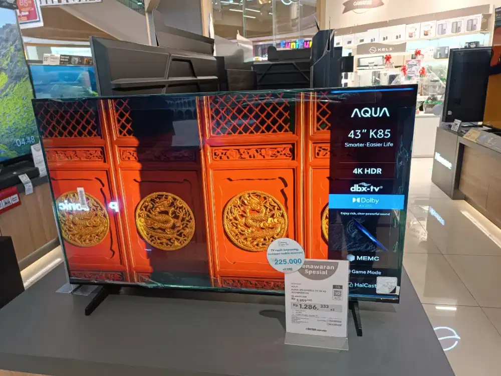 Bunga Cicilan 0% LED GOOGLE TV 4K 43 INCH