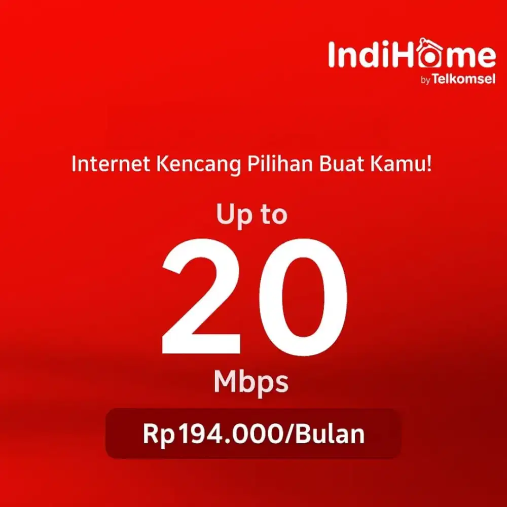 WiFi indihome 20 Mbps