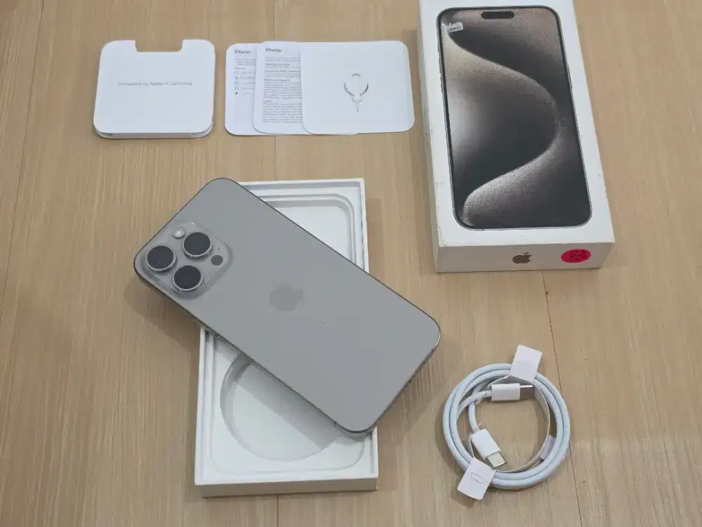 IPhone 15 Pro Max 256GB Bh85% resmi ibox mulus terawat fullset ori