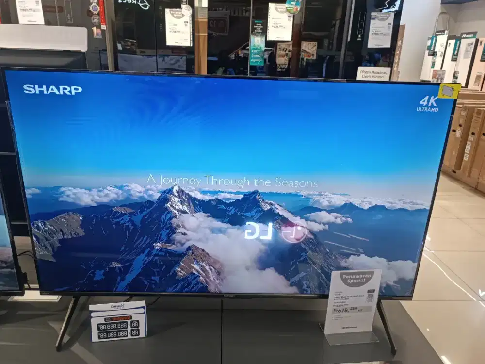 Bunga Cicilan 0% SHARP TV GOOGLE 4K 50 INCH