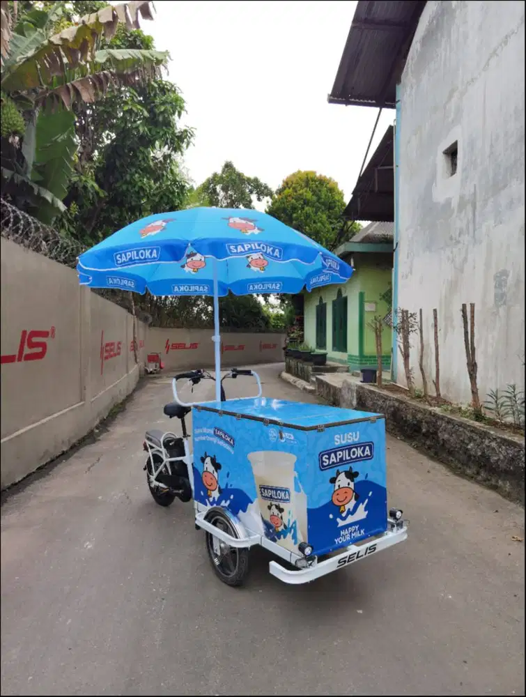 GEROBAK SEPEDA LISTRIK SELI PUJASERA UNTUK USAHA