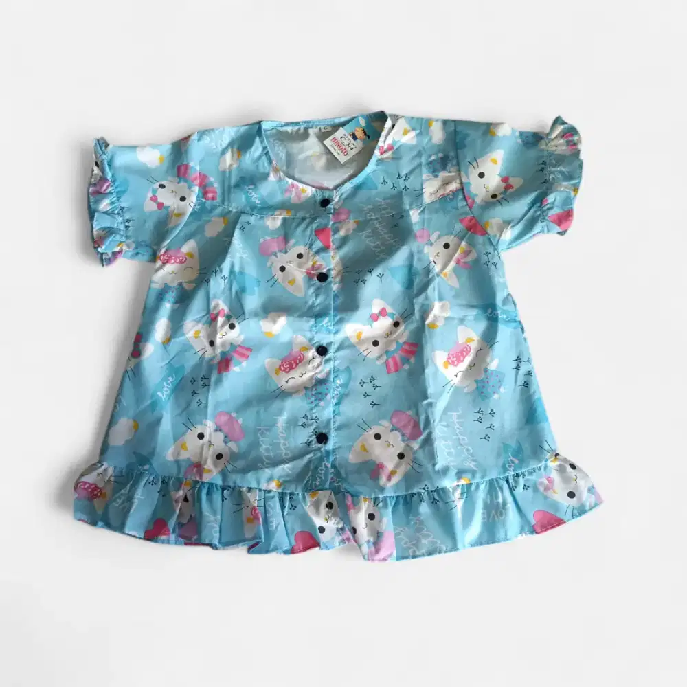 Baju tidur motif hello Kitty