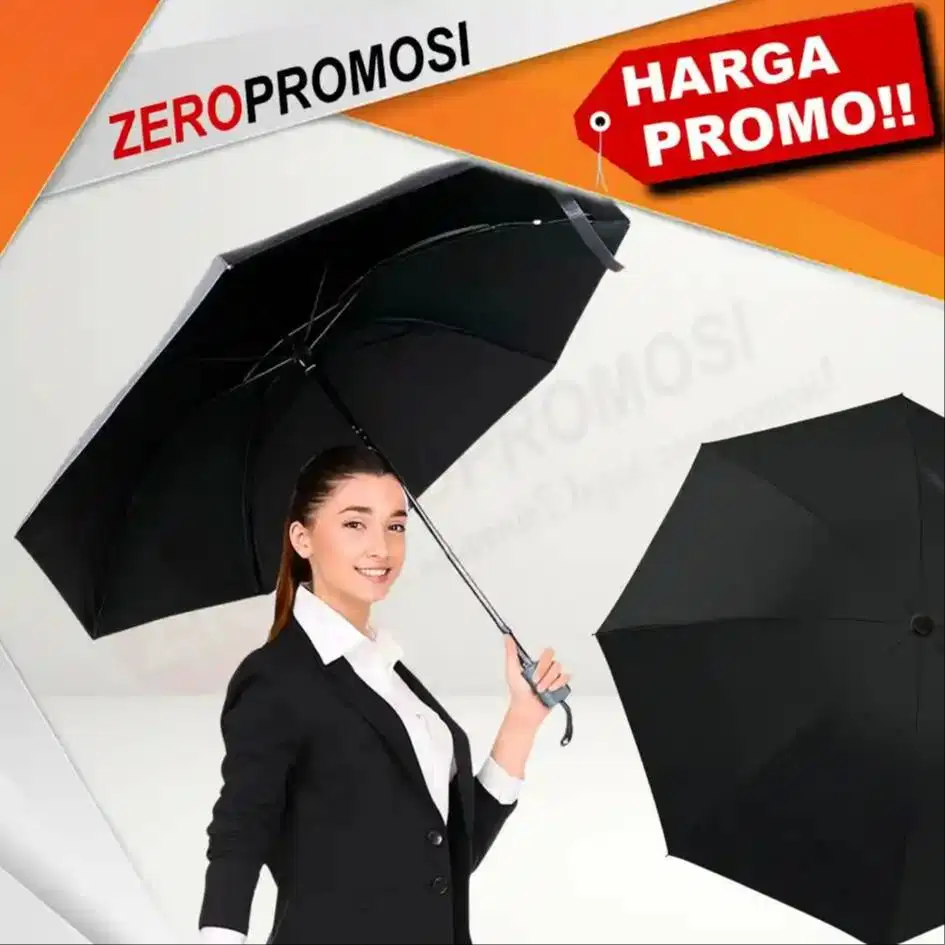 Souvenir Payung Lipat 3 UML302 Anti UV Protection Cetak Logo