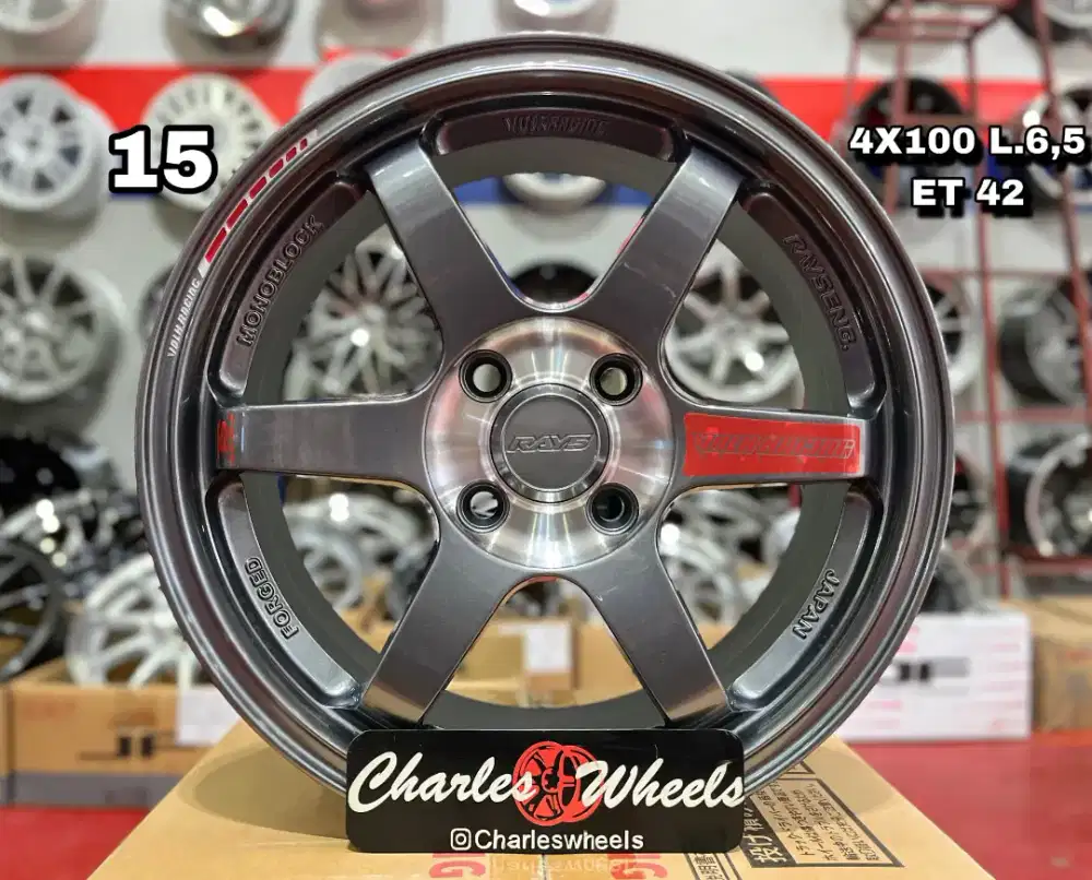 VELG TE37 GUNMETAL POLISH