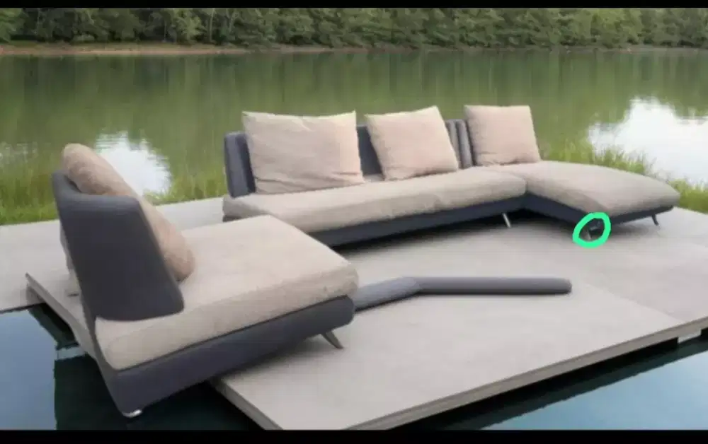 Jual cepat Sofa L tamu Sabrina Informa