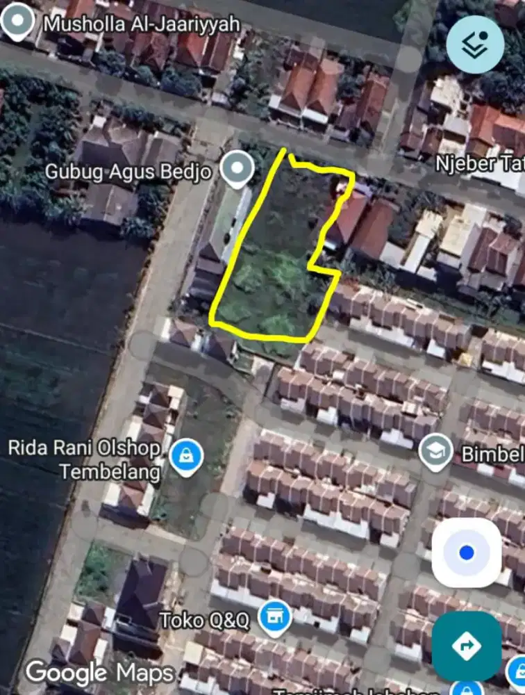 Jual Tanah Tembelang Jombang