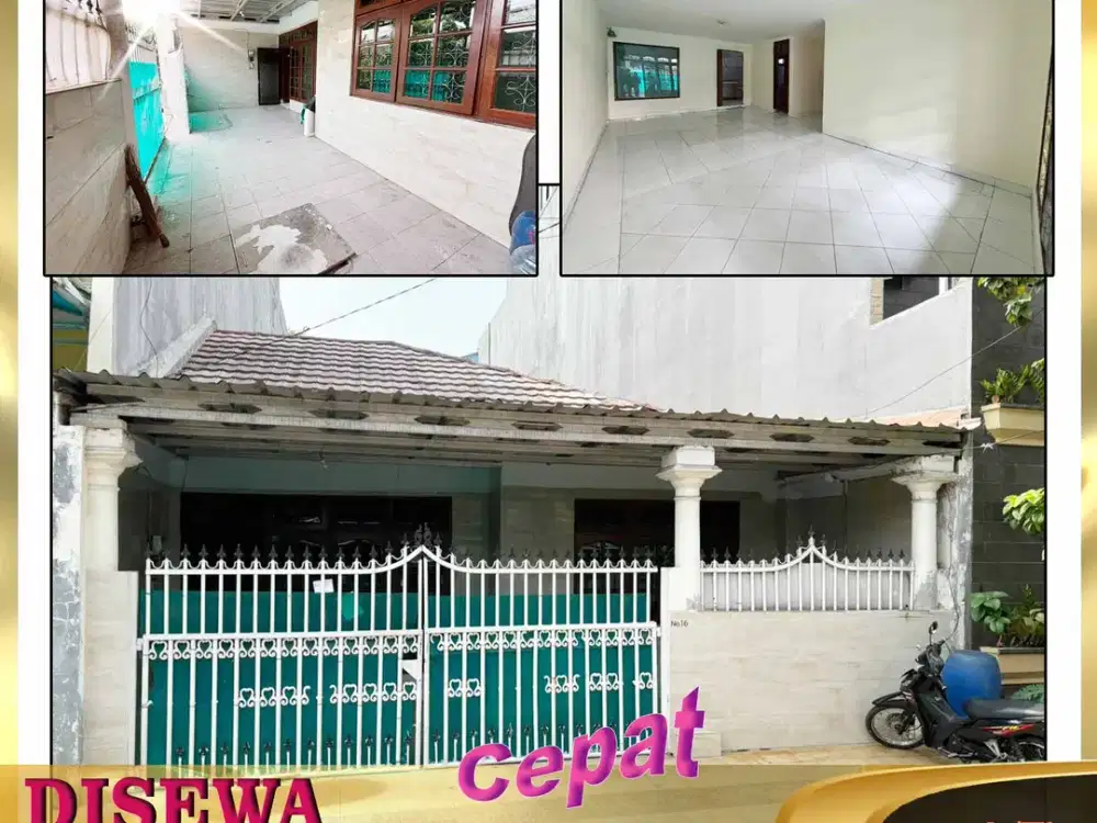 DISEWA RUMAH Siap Huni 1¼ Lantai di Pluit Karang Jelita JakUt - DO&SS