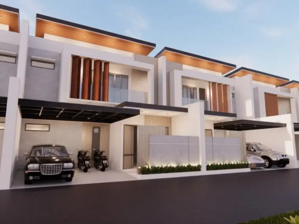 DIJUAL RUMAH CANTIK MODERN DALAM CLUSTER DI SIDOKARTO GODEAN SLEMAN FREE AC