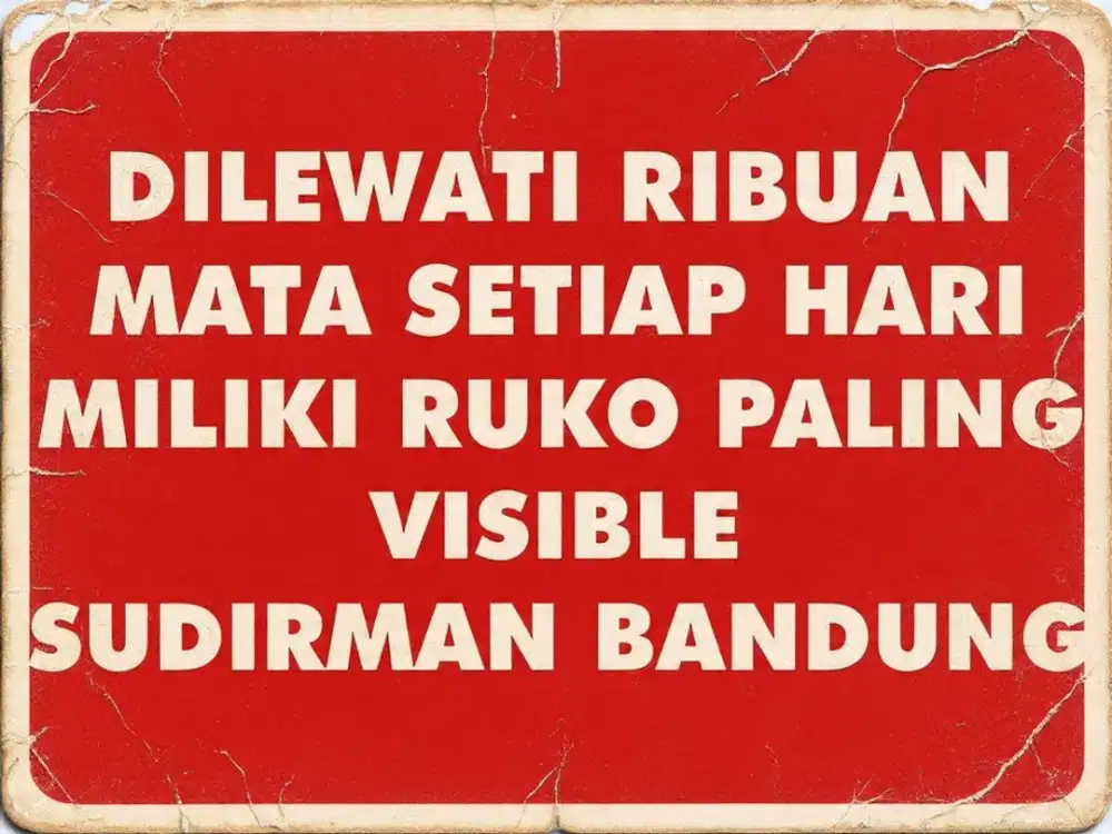 JUAL RUKO 4 LANTAI KAWASAN BISNIS, SUDIRMAN, BANDUNG, JAMIKA, ANDIR,