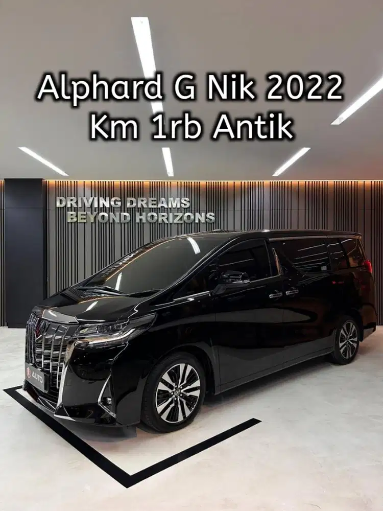Toyota Alphard 2.5 G TSS ATPM 2022 Hitam Km1rb B1941DKD